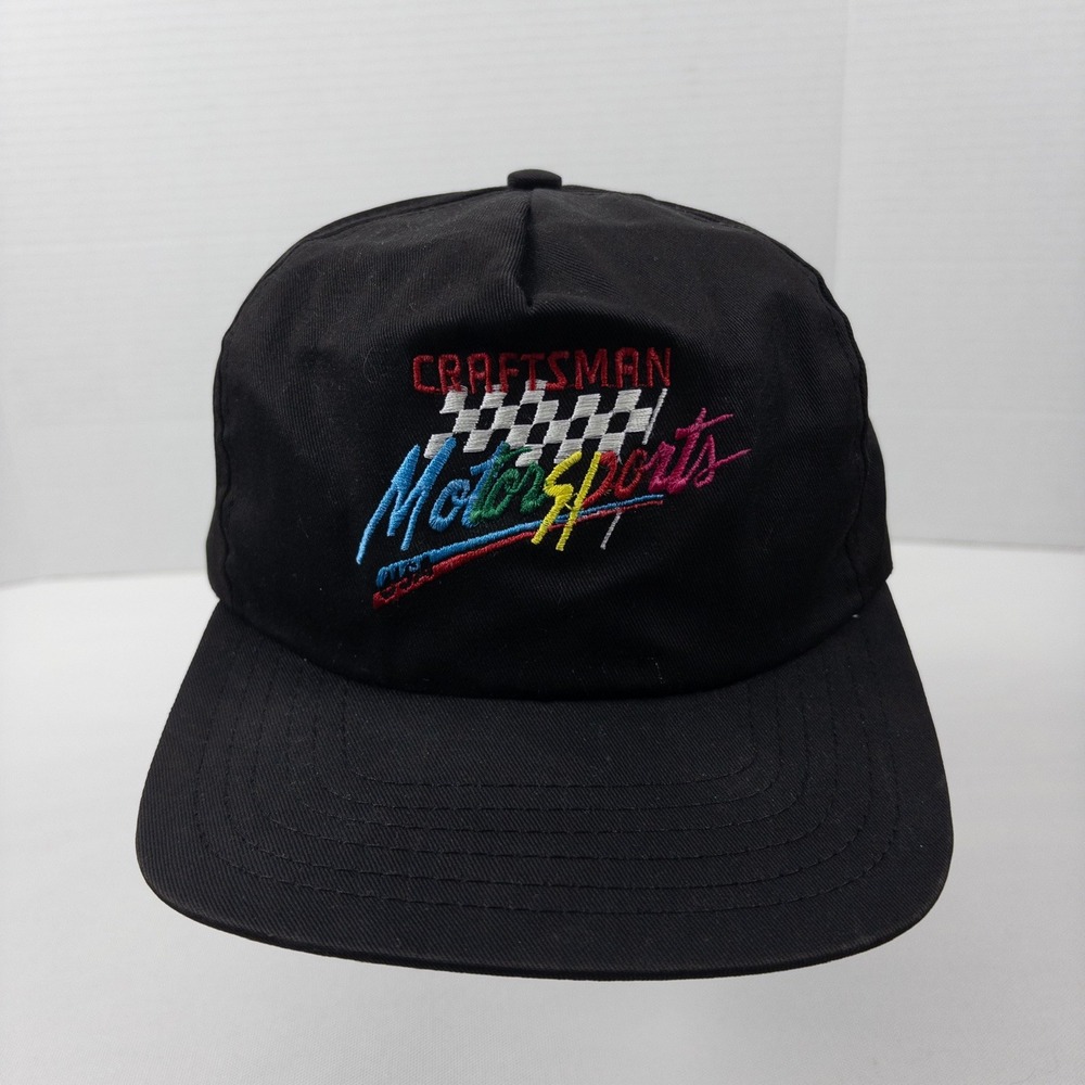 Vintage Sears Craftsman Hat Motorsports Racing Mens Snapback 80s 90s Deadstock